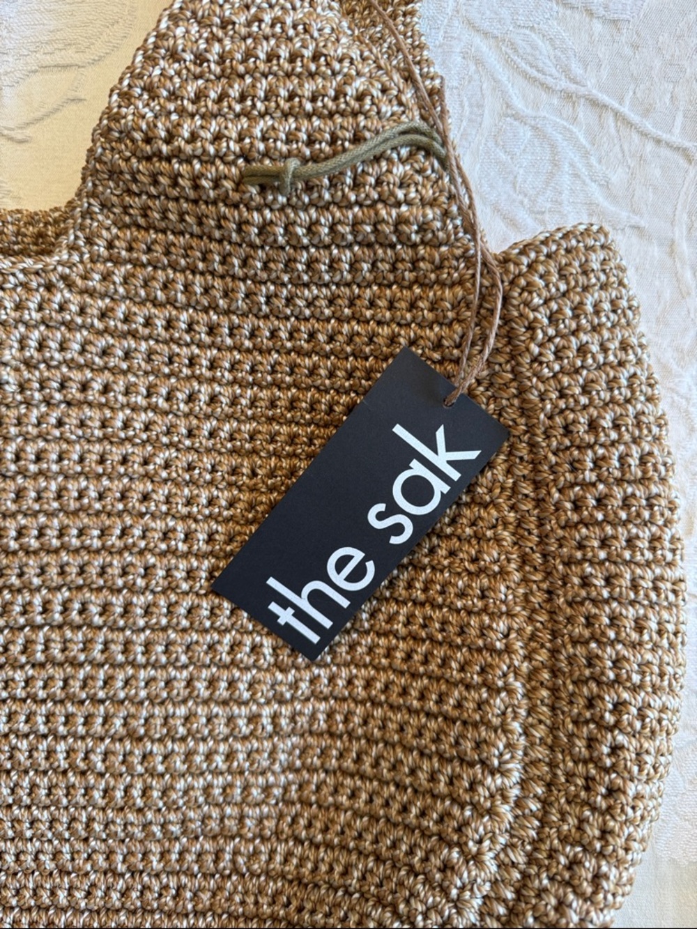 The Sak Rylan Crochet Tote in Tan - Picture 2 of 6